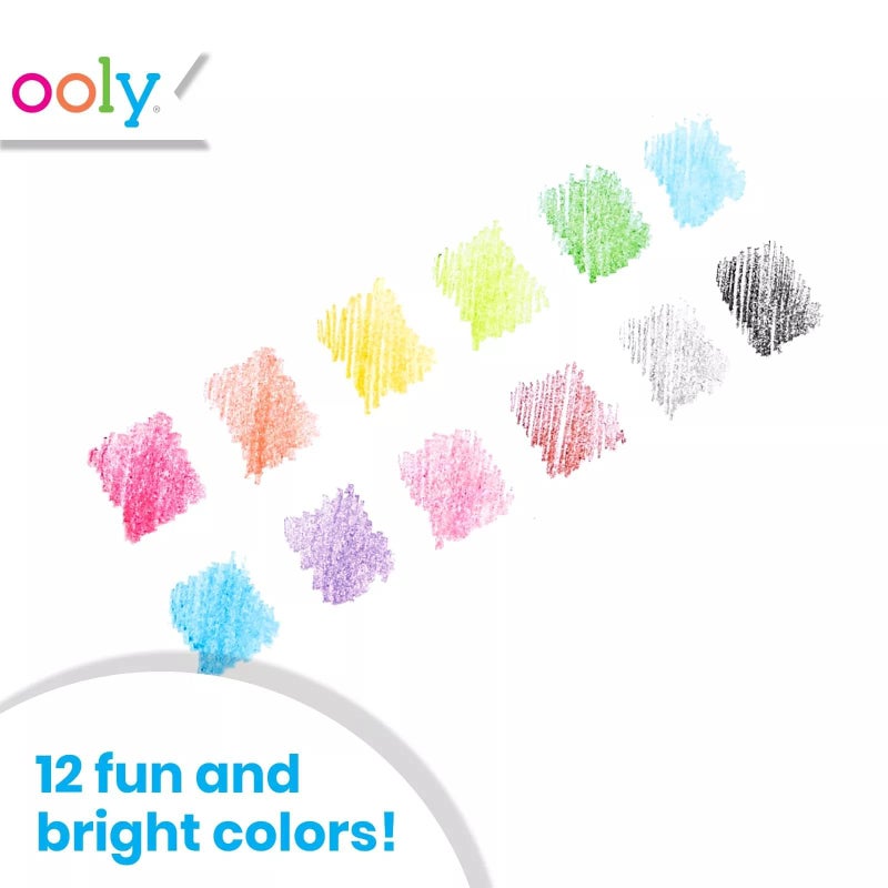Ooly UnMistakeAbles Erasable Colored Pencils Set of 12, Stress and Mess Free Drawing & Coloring Pencils for Kids and Adults, Colorful School Supplies for Arts and Crafts - Image 3