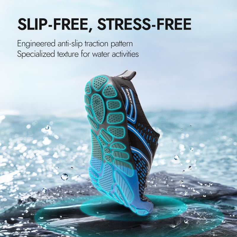 ATHMILE Hiking Barefoot Water Shoes for Women Men Beach Swim Aqua Pool River Quick Dry Athletic Wide Toe Outdoor Sport Kayaking Boating Rock Climbing Yoga Lake - Image 4