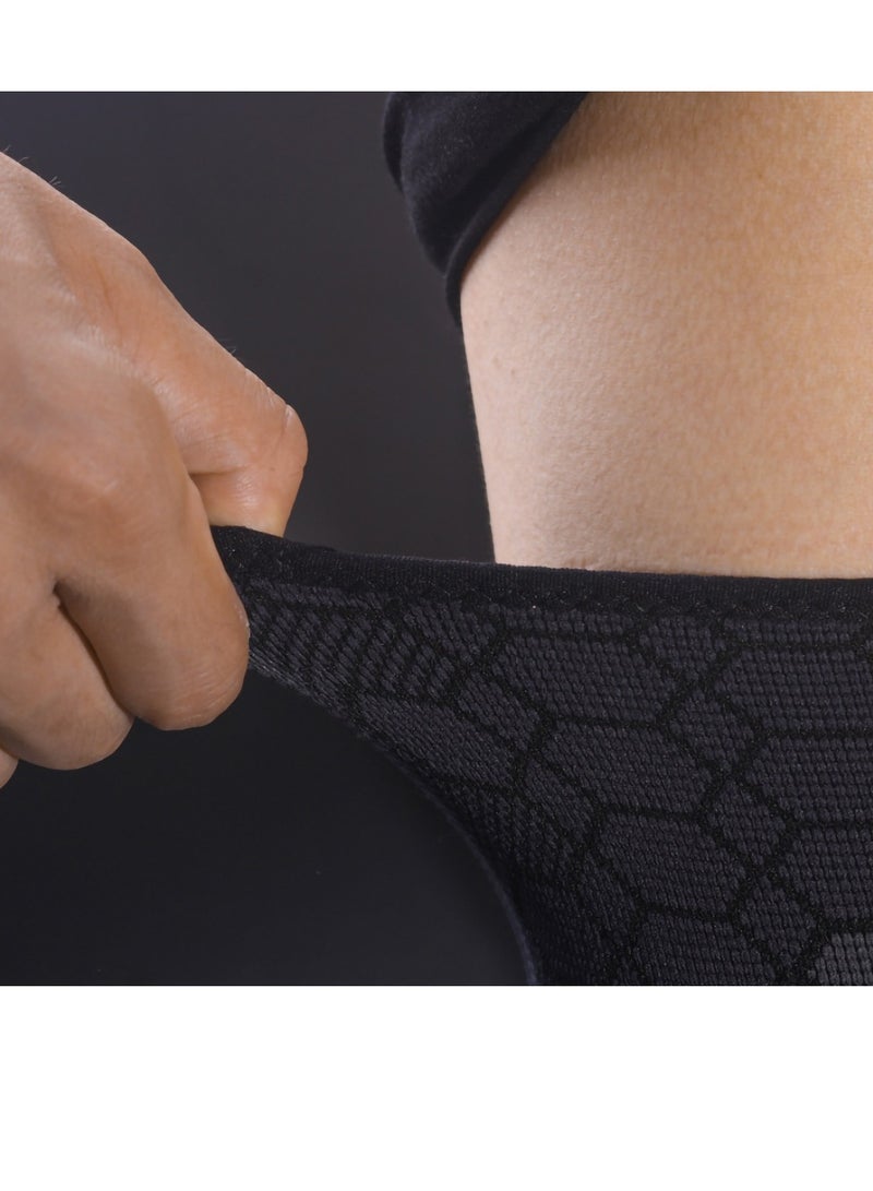 Thigh Compression Sleeves, Hamstring Upper Leg Brace for Men & Women- Pain Relief & Recovery - Great for Running, Basketball, Football - Breathable (Large) - Image 2