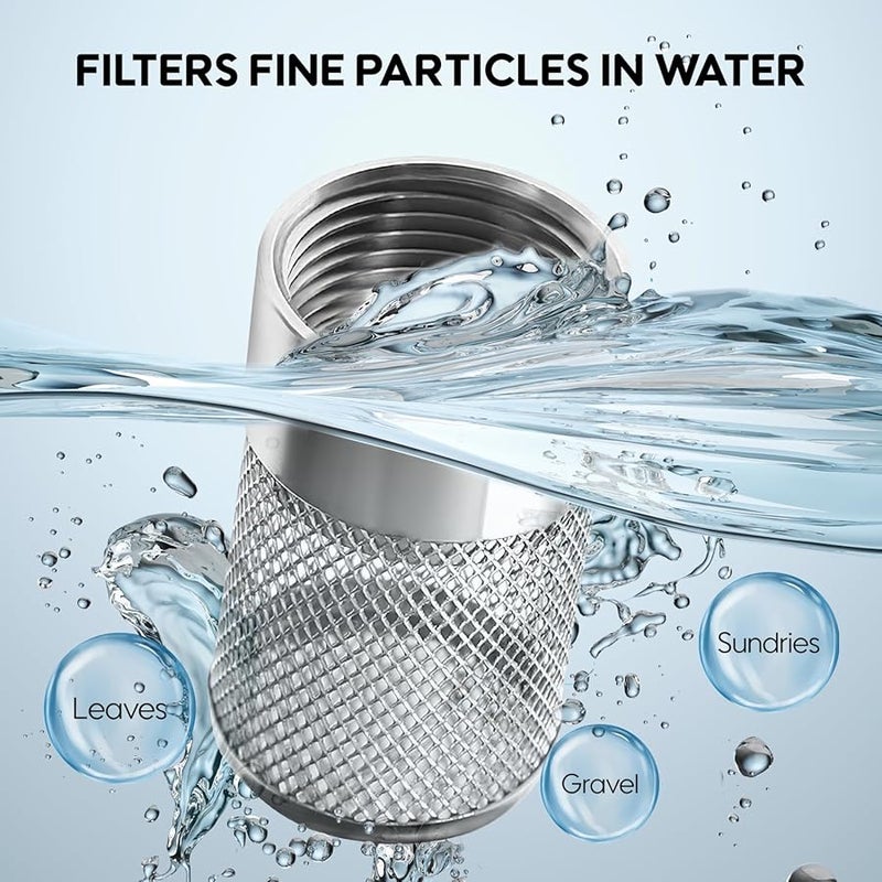 Hose Inlet Strainer Filter Stainless Steel Mesh Anti Clogging Screen For Garden Irrigation High Pressure Washer Dia 36mm - Image 2