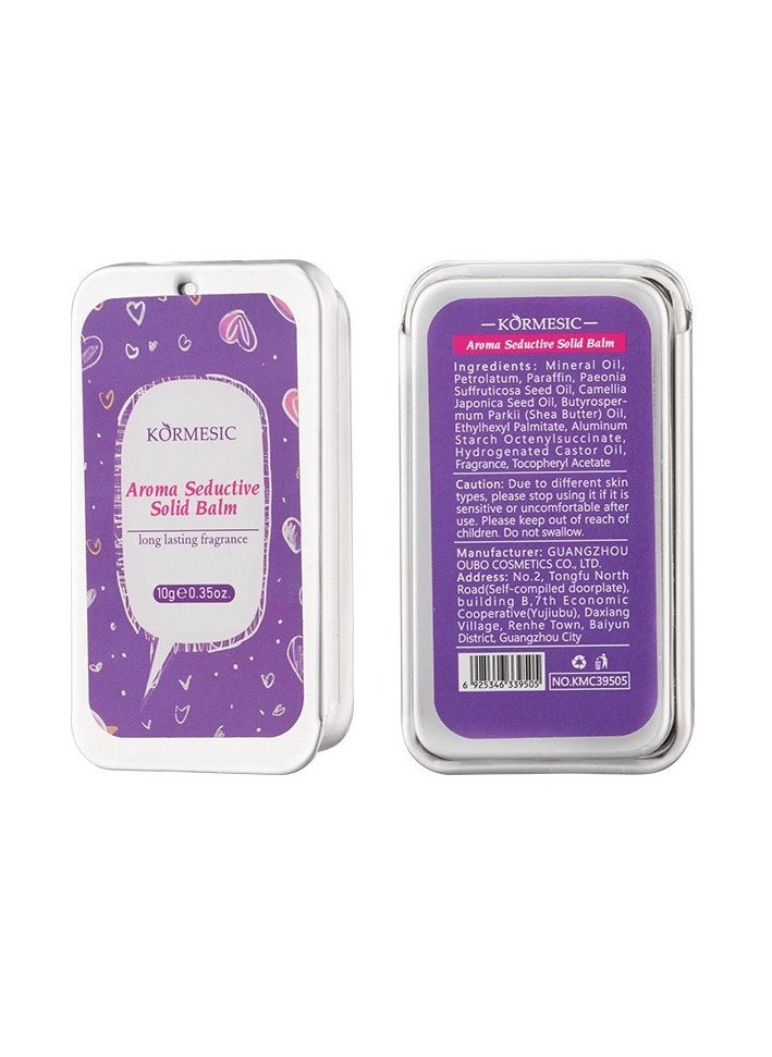 Kormesic Aromatic Solid Perfume Balm 10g - Long-Lasting Fragrance  - Image 1