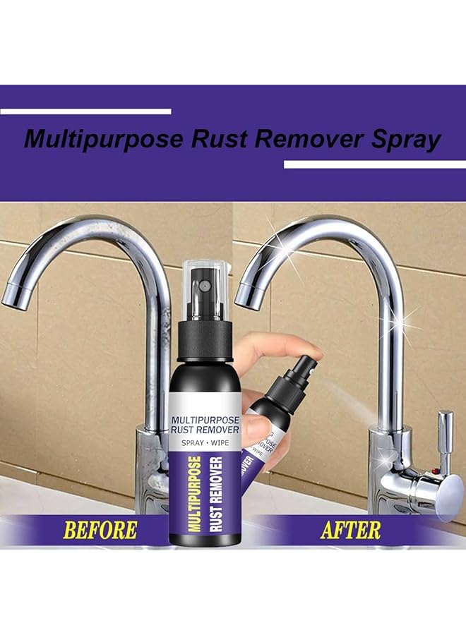 NALACAL 3 قطع بخاخ صدأ متعدد الأغراض، بخاخ مزيل صدأ المعادن، مزيل بقع الحديد، بخاخ منظف الطلاء، مزيل صدأ السيارات، معالجة صدأ المركبات، منظف الأسطح المعدنية للصدأ من الأدوات والمعادن وأجزاء السيارة - Image 3