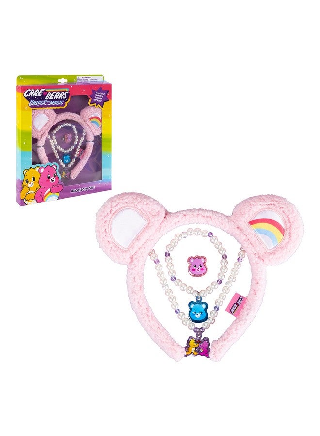 Luv Her LUV HER CareBears Headbands for Girls - Kids Jewelry for Girls - Dress Up Set All in one Giftable Box - Headband - Play Jewelry Set - 4pc (Toddler Headband, Necklace, Dress Up Bracelet, Ring) Ages 3+  - Image 2
