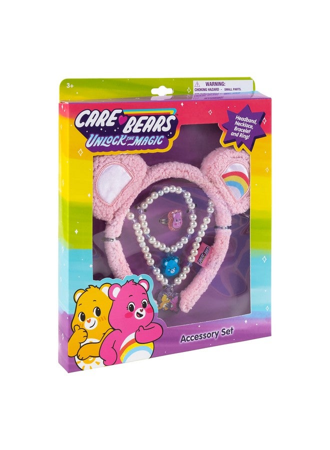 Luv Her LUV HER CareBears Headbands for Girls - Kids Jewelry for Girls - Dress Up Set All in one Giftable Box - Headband - Play Jewelry Set - 4pc (Toddler Headband, Necklace, Dress Up Bracelet, Ring) Ages 3+  - Image 1