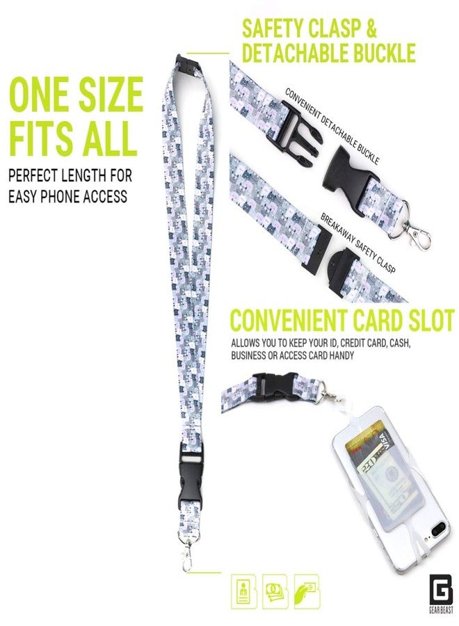 Gear Beast Universal Cell Phone Lanyard Compatible with iPhone, Galaxy & Most Smartphones Includes Phone Case Holder with Card Pocket - Image 5
