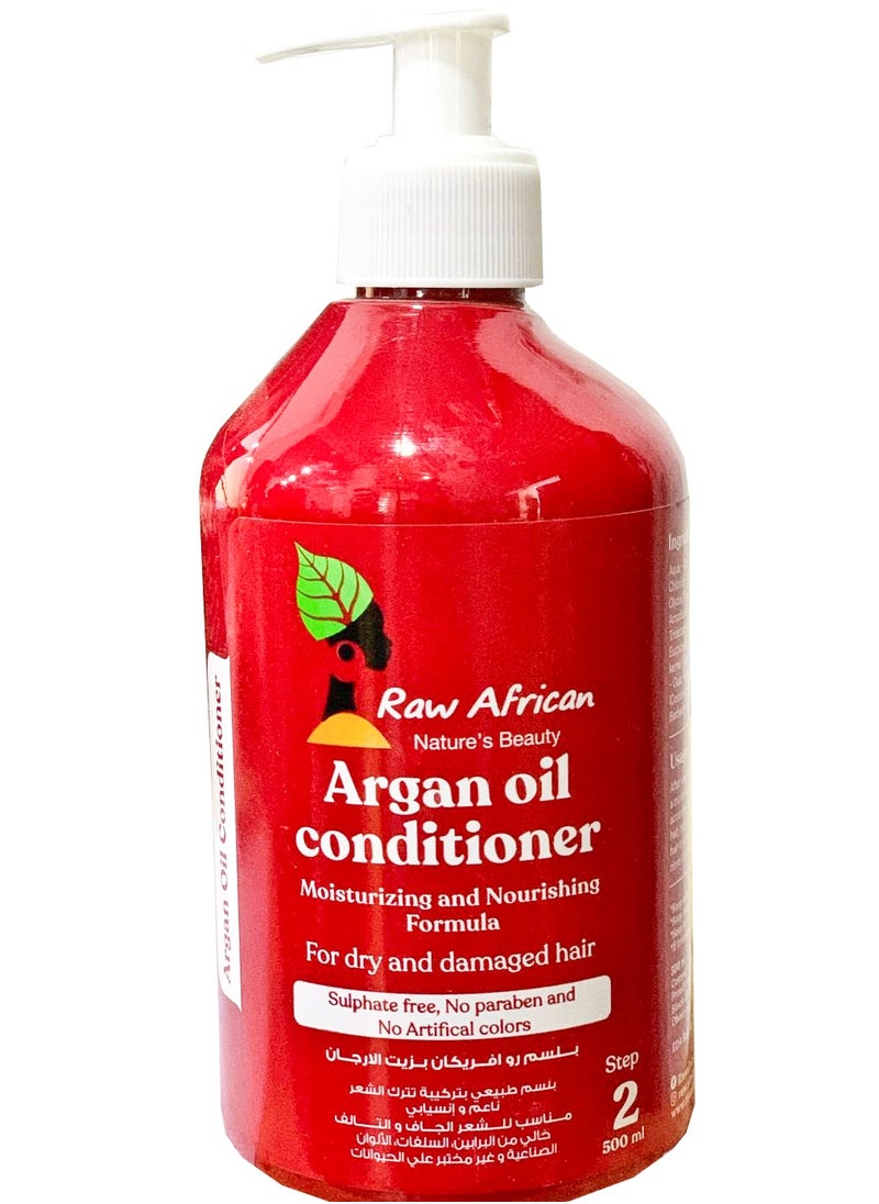 Raw African Raw African Conditioner Argan Oil 500Ml  - Image 1