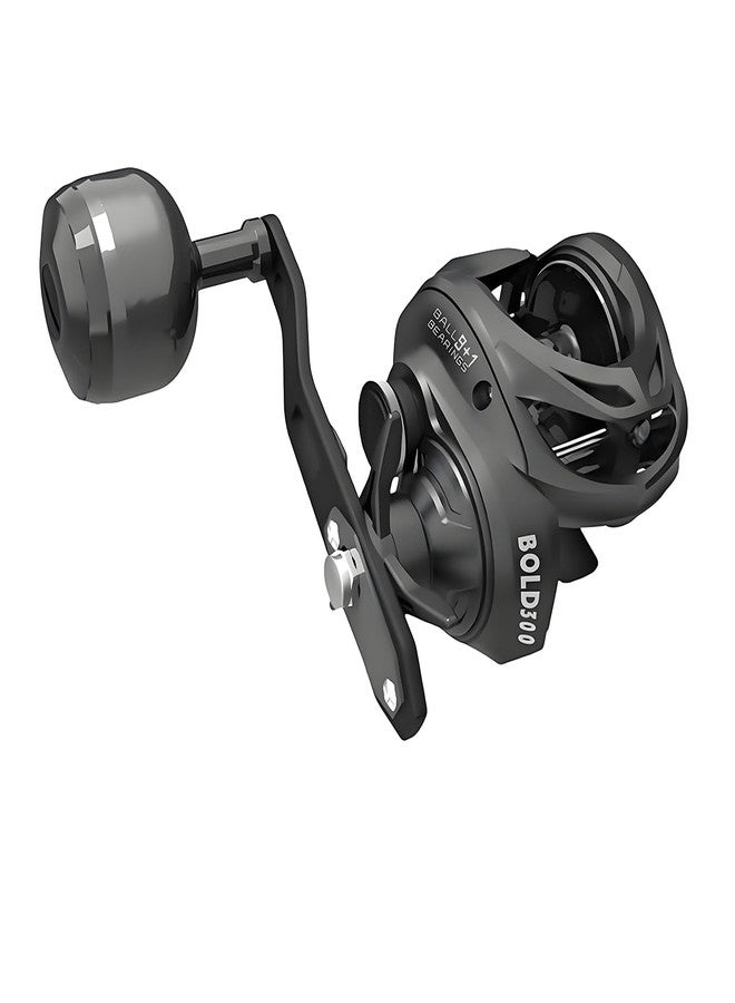 Fishdrops Baitcaster Reel 9+1 Ball Bearings Anti-Corrosion Baitcasting Fishing Reel Magnetic Brake System Bait Caster Reel High Speed Gear Ratio 6.3:1 Ultra Smooth Fishing Reel (Right Hand) - Image 1