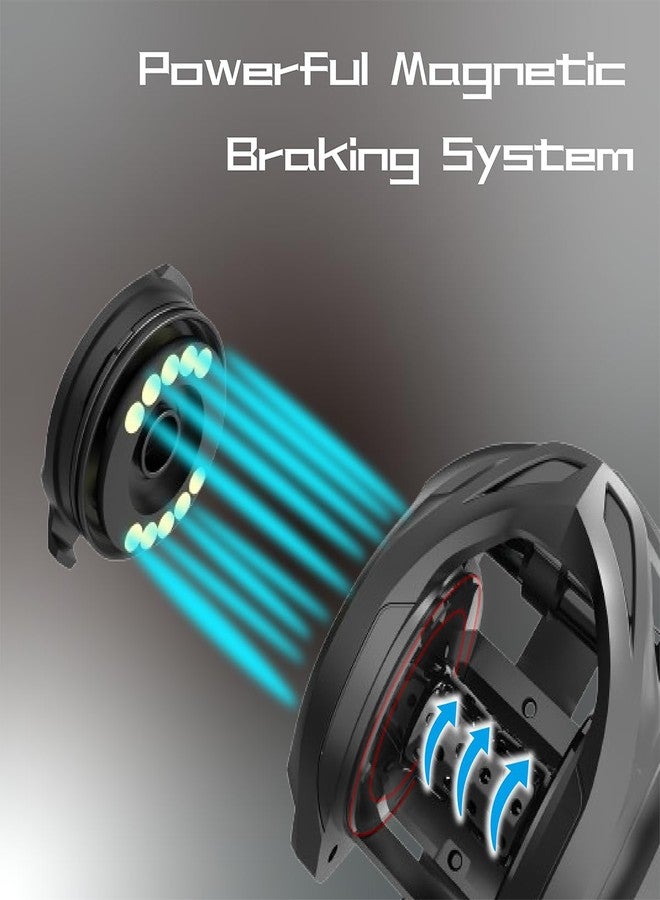 Fishdrops Baitcaster Reel 9+1 Ball Bearings Anti-Corrosion Baitcasting Fishing Reel Magnetic Brake System Bait Caster Reel High Speed Gear Ratio 6.3:1 Ultra Smooth Fishing Reel (Right Hand) - Image 5