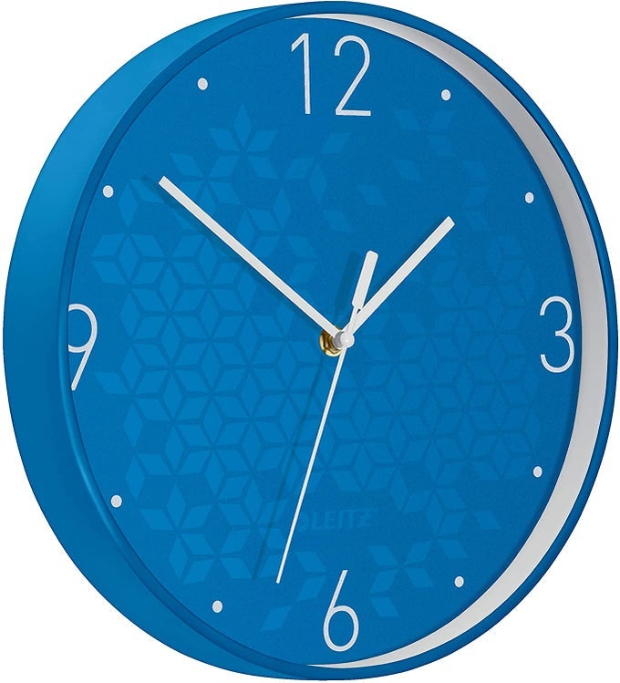 WOW QUARTZ WALL CLOCK PERFECT FOR OFFICE KITCHEN LIVING ROOM AND BATHROOM 29 CM BLUE