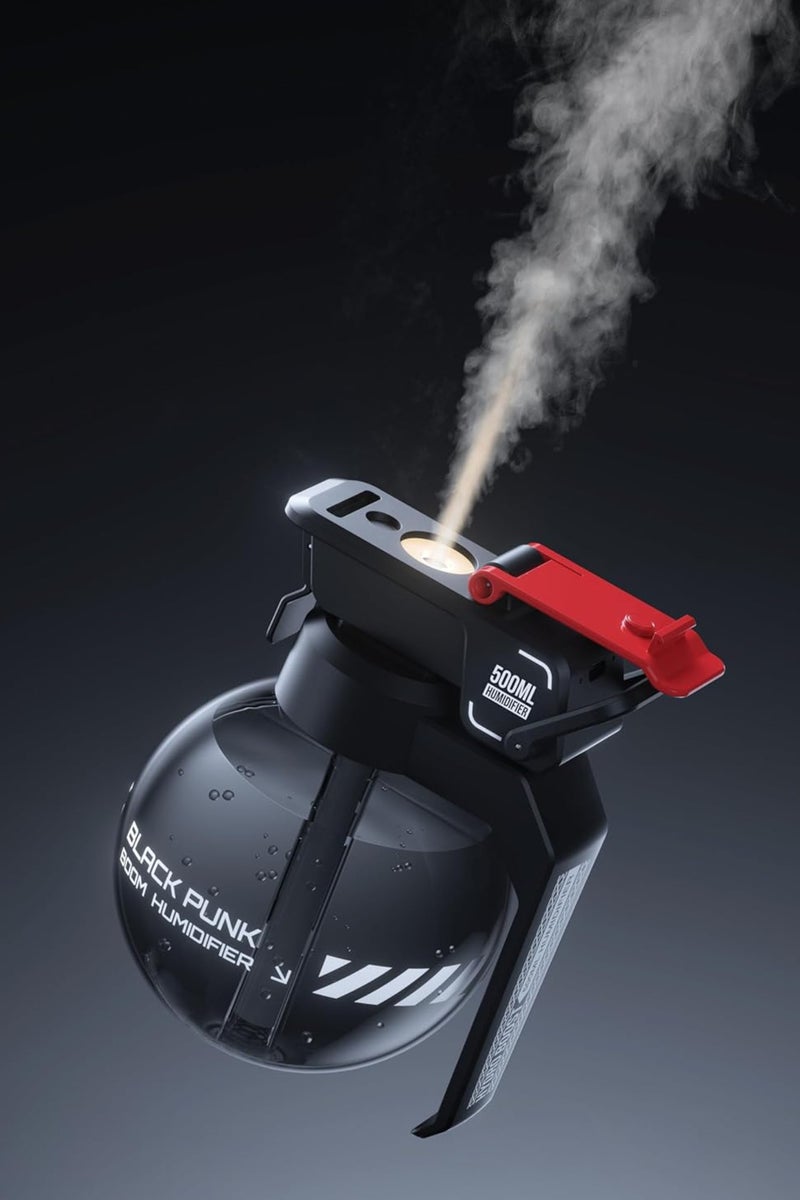 DIGI CORE Humidifiers For Bedroom 500ML, Car Diffuser 3W Power, Up To 8H Working Time, 1100mAh Battery, Dual Mist Modes, Quick Humidification, Air Humidifier Breathing Light, Aroma Diffuser Nano Fine Mist, Essential Oil Diffuser Type-C Charging Port Diffusers For Home Black - Image 3