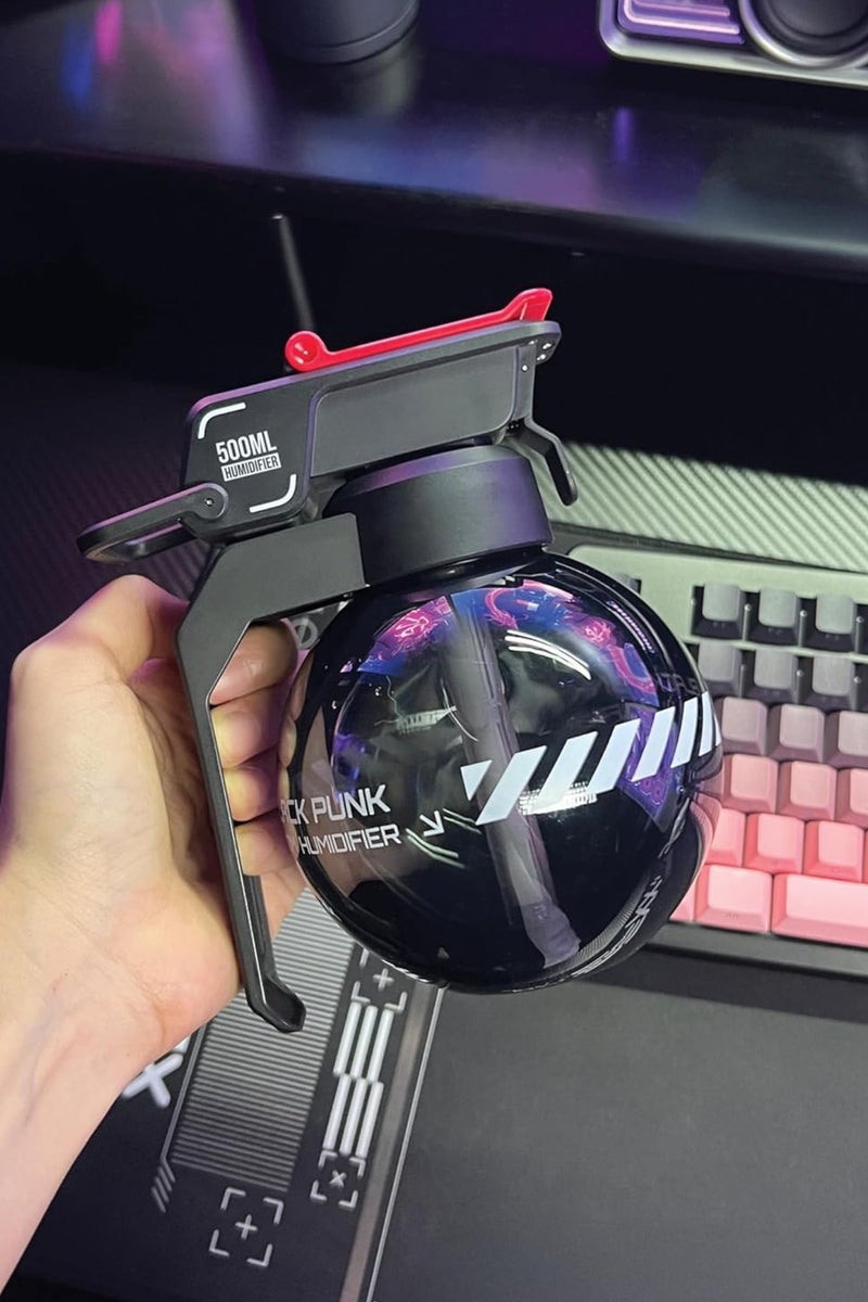 DIGI CORE Humidifiers For Bedroom 500ML, Car Diffuser 3W Power, Up To 8H Working Time, 1100mAh Battery, Dual Mist Modes, Quick Humidification, Air Humidifier Breathing Light, Aroma Diffuser Nano Fine Mist, Essential Oil Diffuser Type-C Charging Port Diffusers For Home Black - Image 5