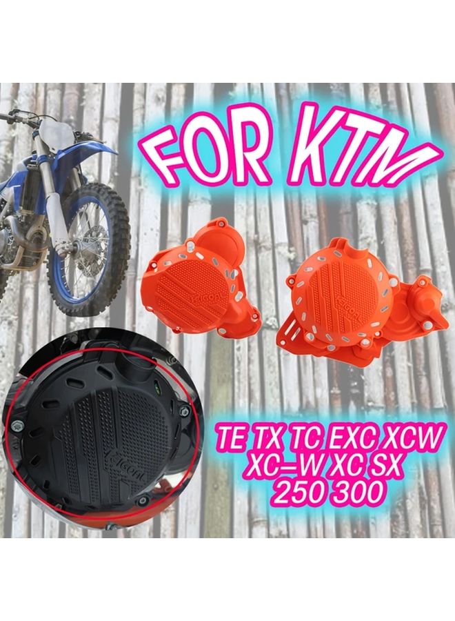 غطاء القابض للمحرك الأسود حماية الإشعال لدراجة نارية KTM TE TX TC EXC XCW XC SX 250 300 - Image 1