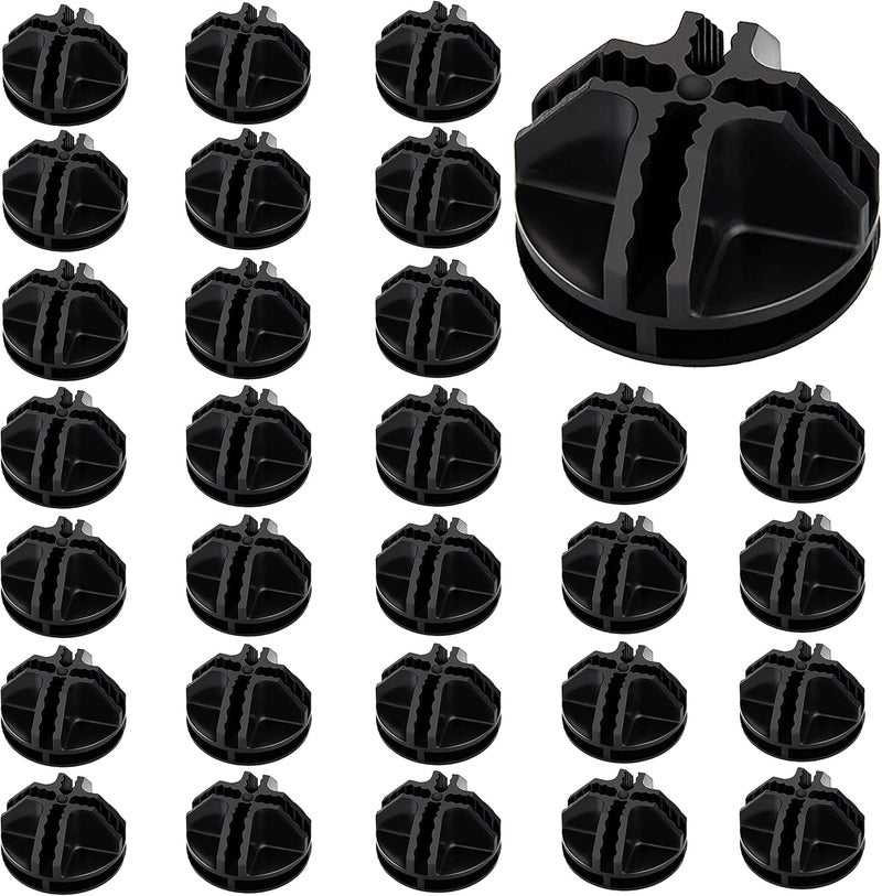 HPWFHPLF 30 PCS Wire Cube Connectors, Plastic Corner Connectors for DIY Cube Storage Shelves Organizer Closet Wire Shelves, Connector Wire Grid Cube Organizer - Image 1