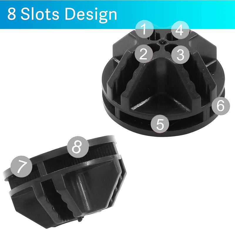 HPWFHPLF 30 PCS Wire Cube Connectors, Plastic Corner Connectors for DIY Cube Storage Shelves Organizer Closet Wire Shelves, Connector Wire Grid Cube Organizer - Image 3