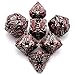 HNCCESG DND DiceMetal Dice Set with Box HNCCESGHollow Dice Set of 7Game dice for Dungeons and DragonsRole Playing Dice Gaming for Board Game RPG Angel Blood Splatter - Image 4