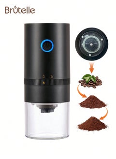 Brutelle Brutelle Coffee Grinder Electric Burr Small Cordless Coffee Grinder Mini with Multi Grind Setting Portable Coffee Bean Grinder Automatic for Camping Drip Espresso Pour Over French Press USB  - Image 1