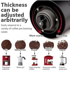 Brutelle Brutelle Coffee Grinder Electric Burr Small Cordless Coffee Grinder Mini with Multi Grind Setting Portable Coffee Bean Grinder Automatic for Camping Drip Espresso Pour Over French Press USB  - Image 4