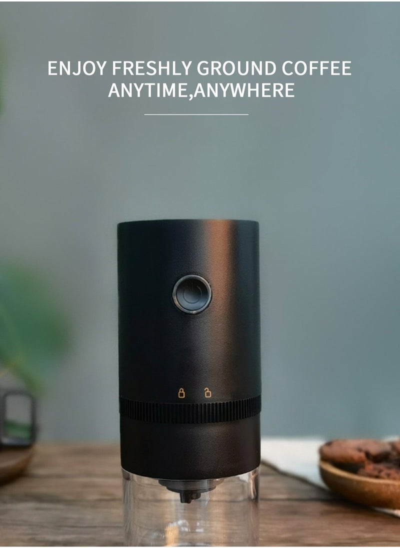 Brutelle Coffee Grinder Electric Burr Small Cordless Coffee Grinder Mini with Multi Grind Setting Portable Coffee Bean Grinder Automatic for Camping Drip Espresso Pour Over French Press USB