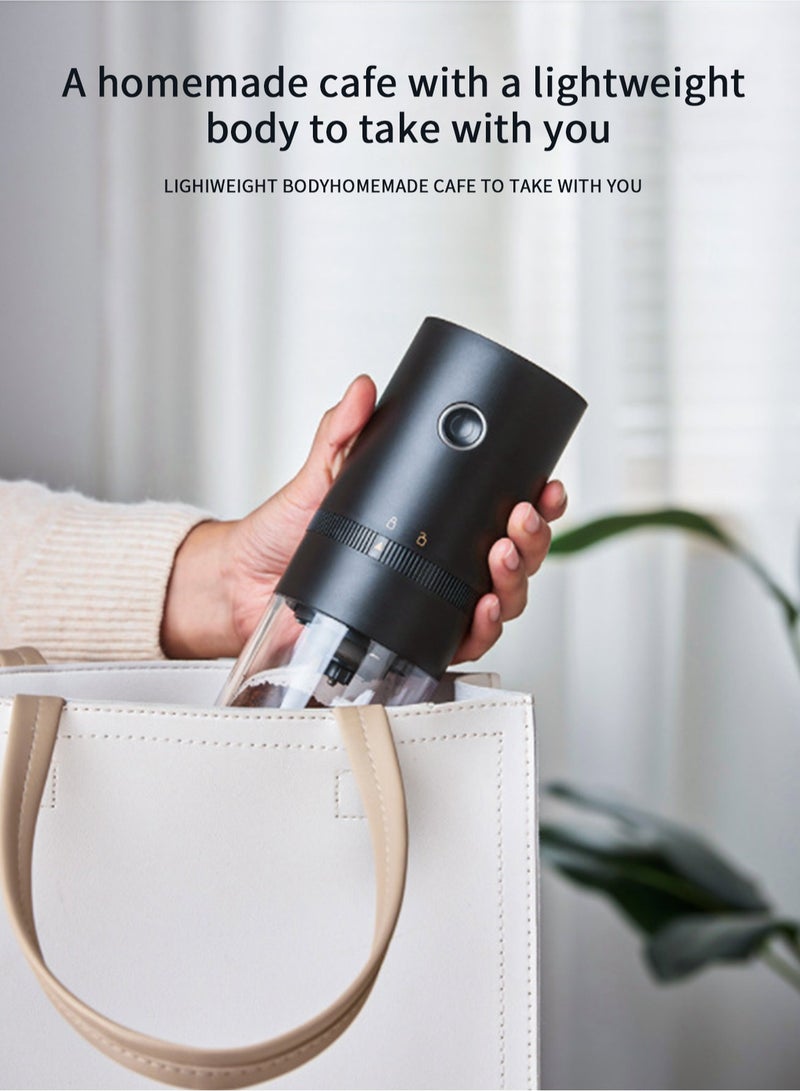 بريتيل مطحنة قهوة بروتيل، مطحنة كهربائية صغيرة لاسلكية، صغيرة مع إعدادات طحن متعددة، مطحنة حبوب القهوة المحمولة أوتوماتيكية للتخييم بالتنقيط الإسبريسو صب فوق الصحافة الفرنسية USB - Image 5