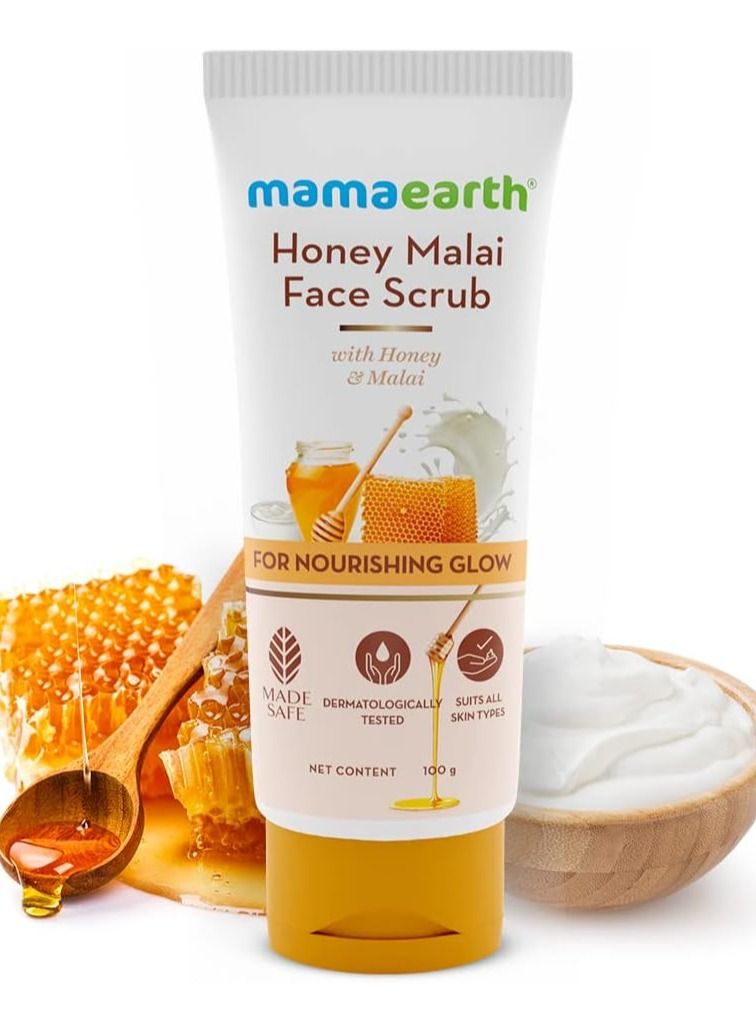 Mamaearth Honey Malai Face Scrub 100g - Image 2