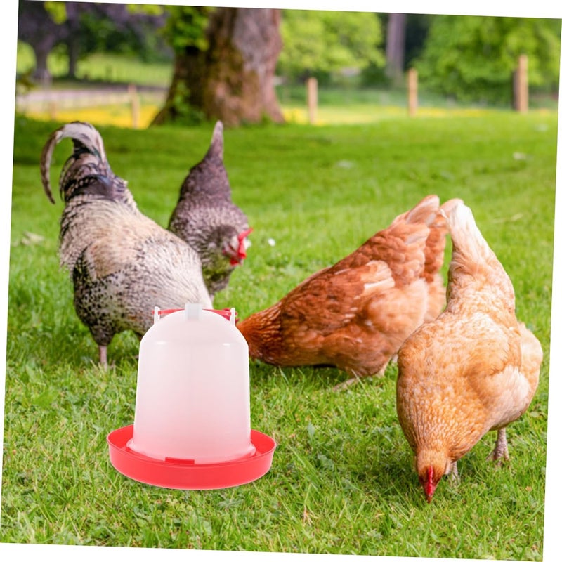 Chicken Waterer Water Dispenser Poultry Drinking Fountain No Waste Feeder for Home Farm Shop - Image 5
