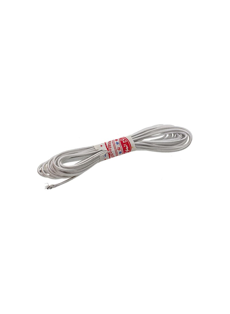 Twisted White Elastic Rubber 