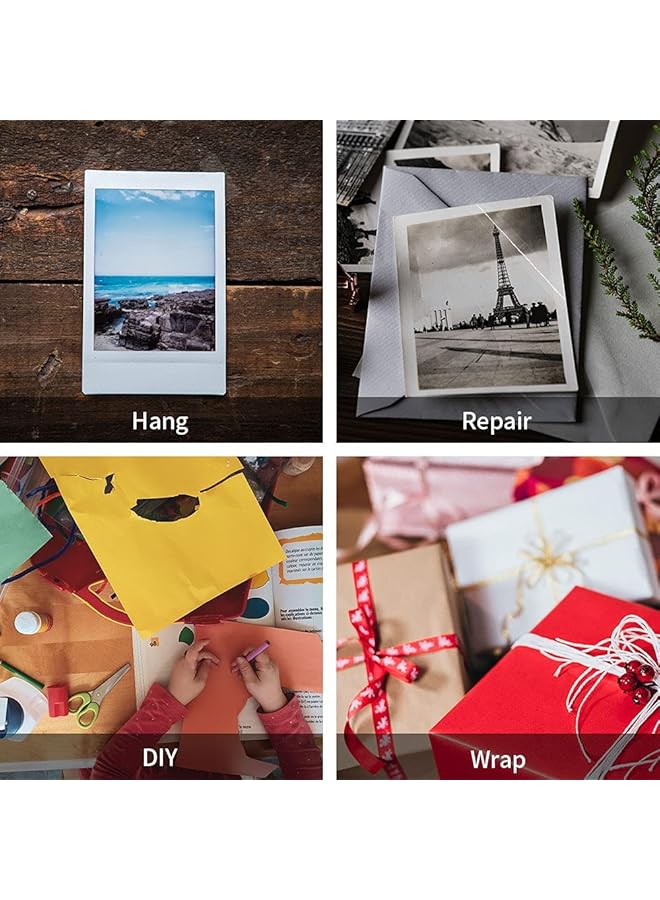 erorex 15 Rolls Transparent Stationery Tape 0.98 Inch Core Clear Adhesive Tape For Office Home School - Image 3