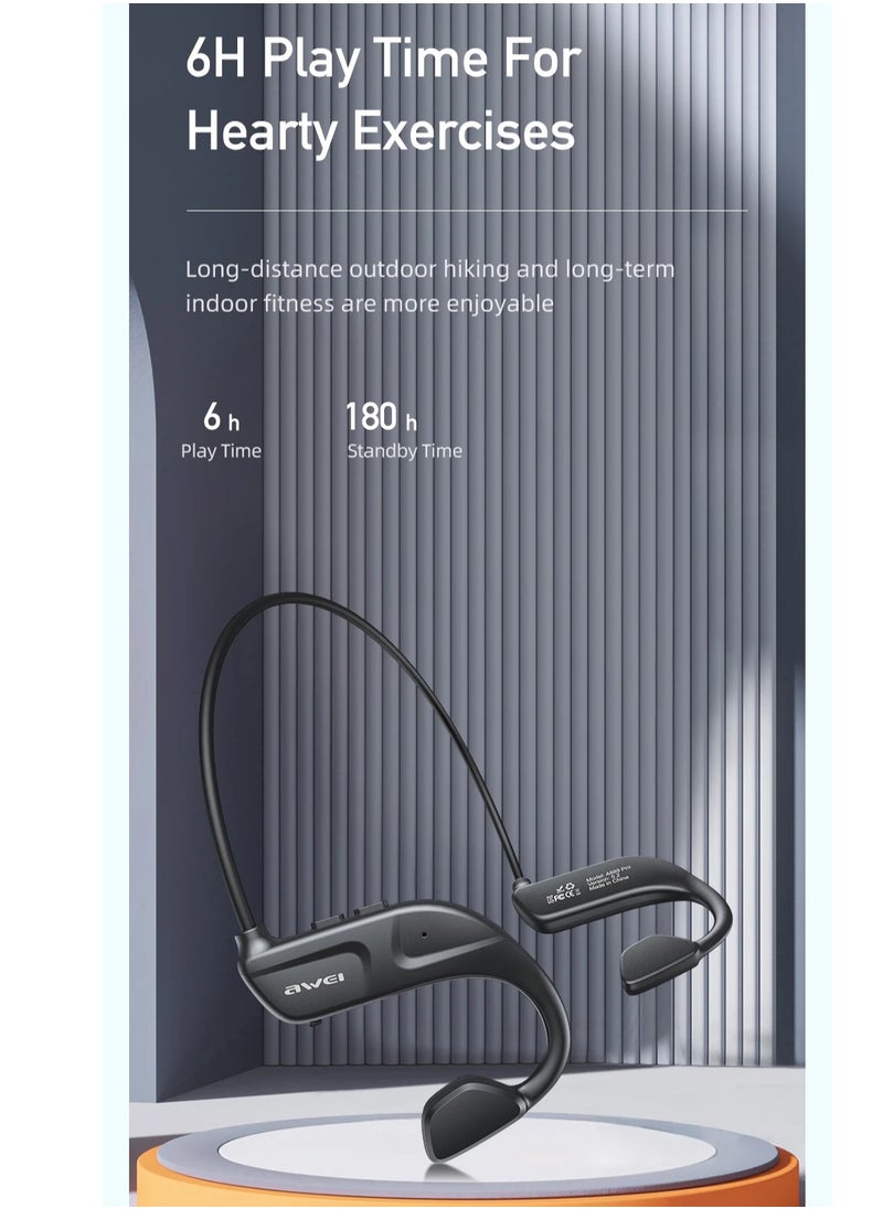 Awei - A889 Pro - Bluetooth Sports Headset, Out of Ear, Microphone, Long Battery Life, Black - Image 1