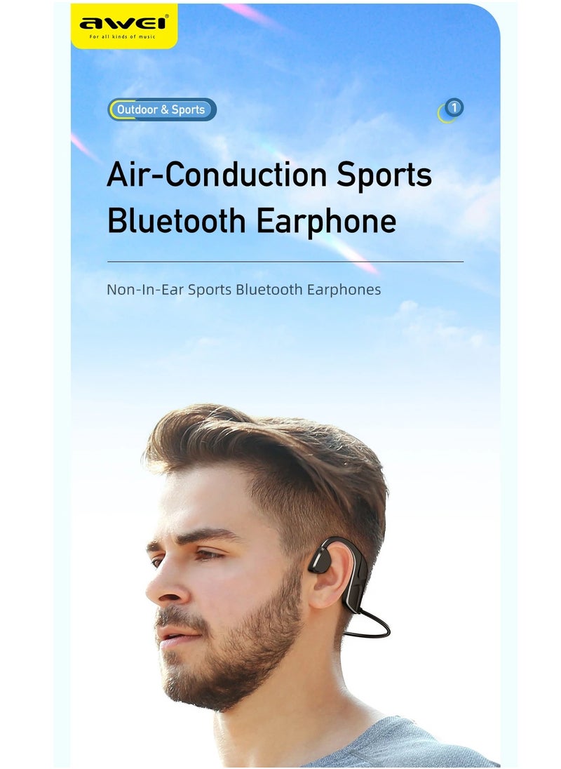 Awei - A889 Pro - Bluetooth Sports Headset, Out of Ear, Microphone, Long Battery Life, Black - Image 1