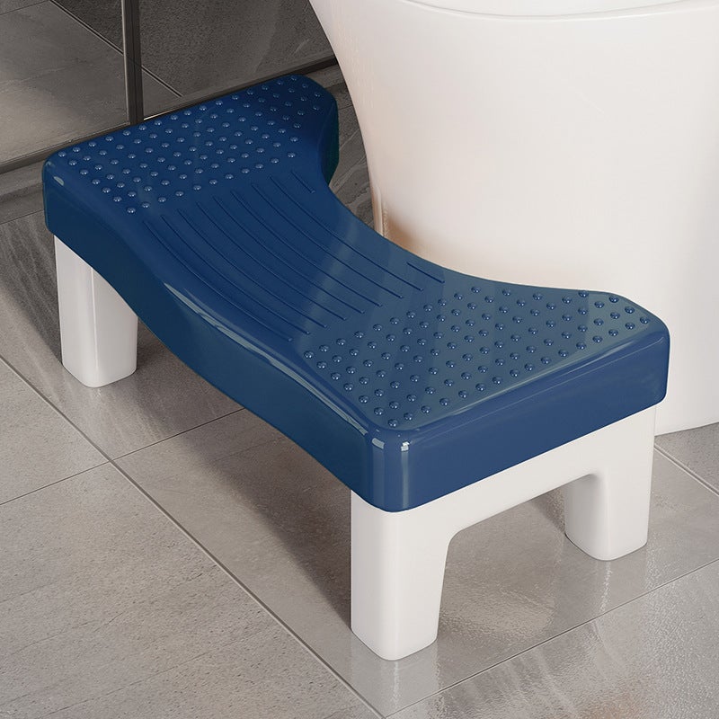 Generic Thickened Home Toilet Squatting Aid Bathroom Stool Blue 