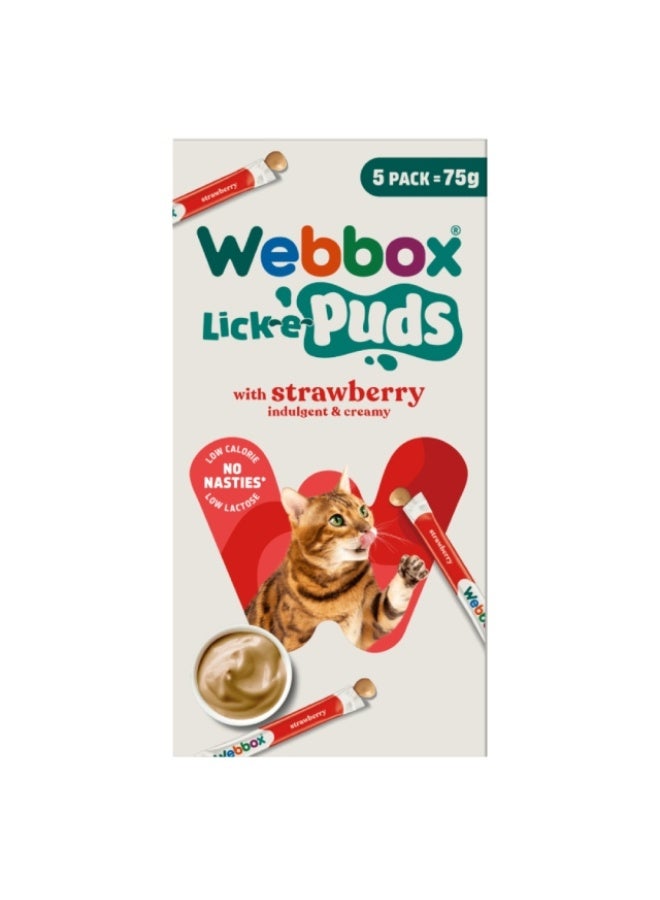 Cat Treats, Strawberry - 5x15g, UK