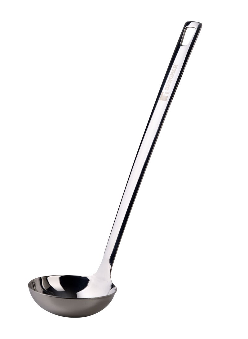 BERGNER SONIDO 18/10 STAINLESS STEEL SOUP LADLE 32.5X8.4 CM, SILVER COLOR, BG38668MM - Image 2