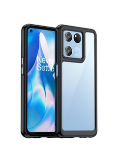 Case Cover For For OnePlus Ace Racing Colorful Series Acrylic + TPU Phone Case(Black)