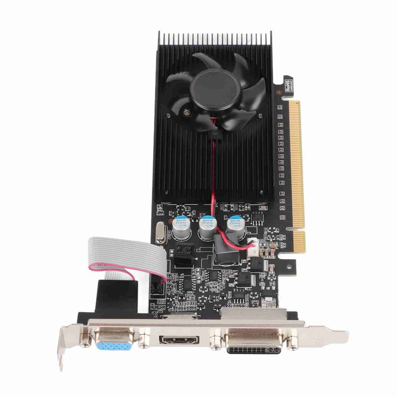 بطاقة رسوميات GT610 ذاكرة 2 جيجا بايت DDR3 بتصميم 64 بت، تردد ذاكرة 810 ميجاهيرتز، تردد نواة 1000 ميجاهيرتز، دقة عرض 2560×1600، بطاقة رسوميات كمبيوتر GT610 2GD3 64 بت - Image 5