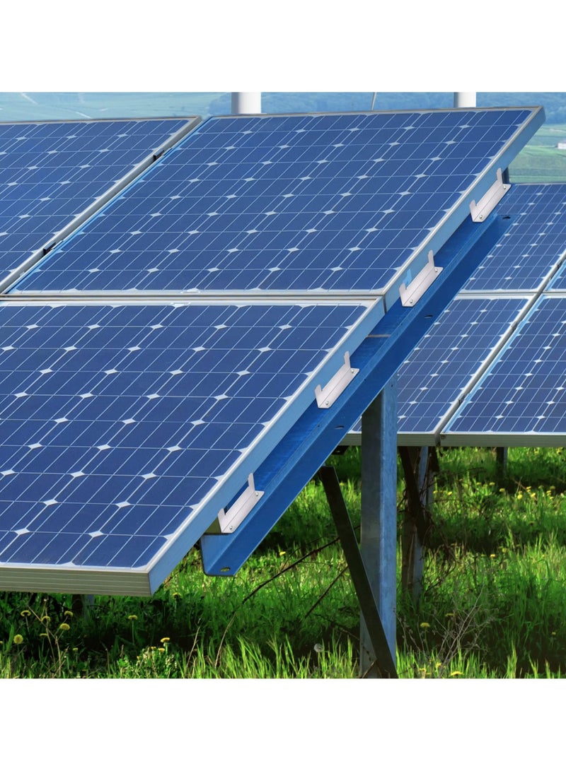 Solar Panel Mounting Bracket, 4Pcs Aluminum Solar Panel Z Brackets with Nuts and Bolts, Roof Solar Panel Bracket for RV, Boat, Wall, Caravans, Yacht and Other Off Gird Installation - Image 5