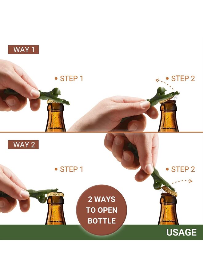 LAMAY Green Army Man Bottle Opener - Unique Funny Bottle Opener Bartender Compatible As Coke Bottle Opener - Metal Bottle Opener Man - Mini Soldier Bottle Opener - Image 5