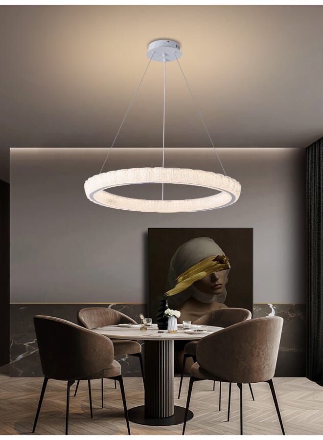 Best Power Modern LED Chandelier 6226-600 – 60CM Diameter, 3 Lighting Levels, 90CM Adjustable Length, 180W – Elegant Lighting for Living Room, Dining Room, Bedroom, Hallway  - Image 2