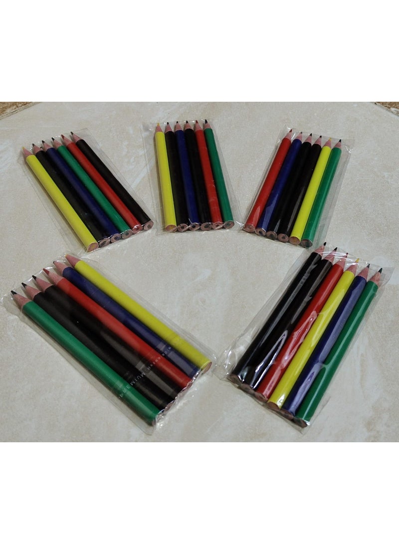 Generic A wooden box of 6 short colors (unique and healthy materials - safe for children) a set of 5 pieces for children 
