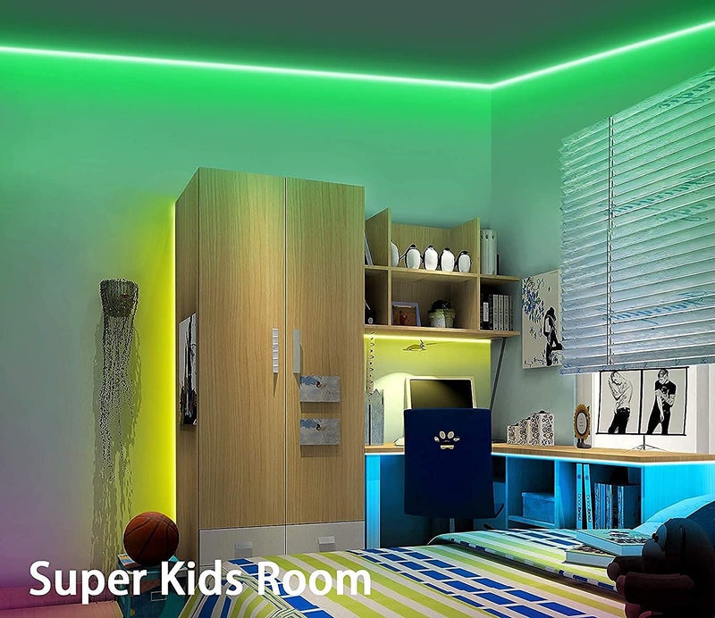 Velocious 3 Meter RGB Strip Light with 24 Button Remote Self Adhesive Complete Strip Light with Kit RGB Backlit tv Kit Ceiling Light Strip Multicolor - Image 4