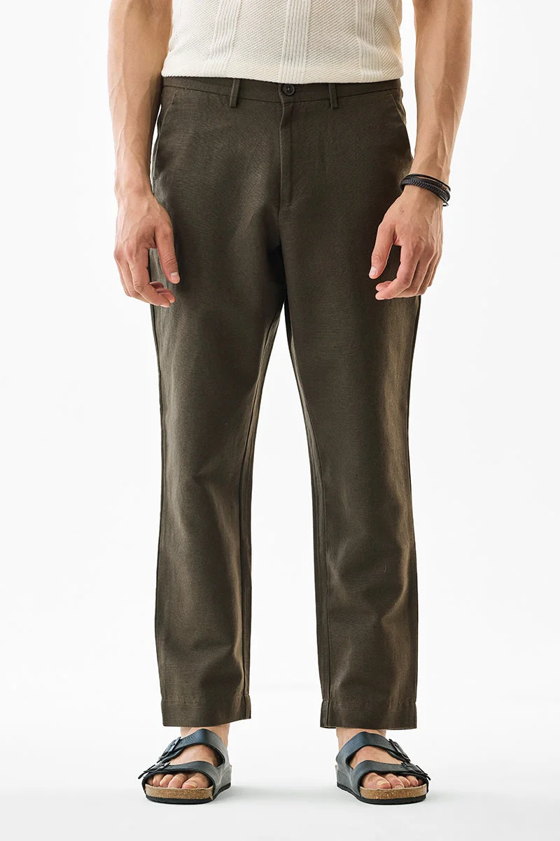 SNITCH بنطلون كتان بقصة ضيقة