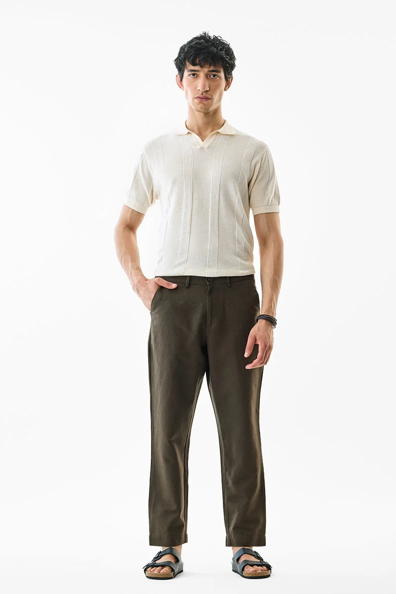 SNITCH بنطلون كتان بقصة ضيقة