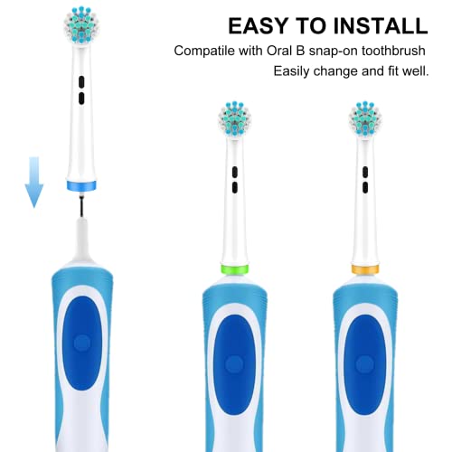 ELFIN Toothbrush Heads for Oral B, 8 Pack Precision Clean Electric Toothbrush Replacement Heads Medium Soft Dupont Bristles Replacement Toothbrush Heads for Oral Health and Plaque Removal - Image 5