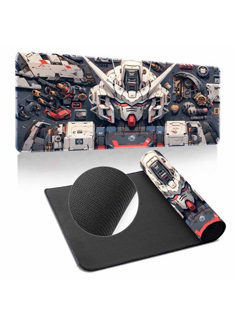Gundam Mouse Pad Oversized Machine Warfare Boys Science And Technology Sense Computer Keyboard Pad Learning Games Dormitory Non-Slip Table Pad-Color:500*1000*2mm-Pattern:Up To ① Paragraph One