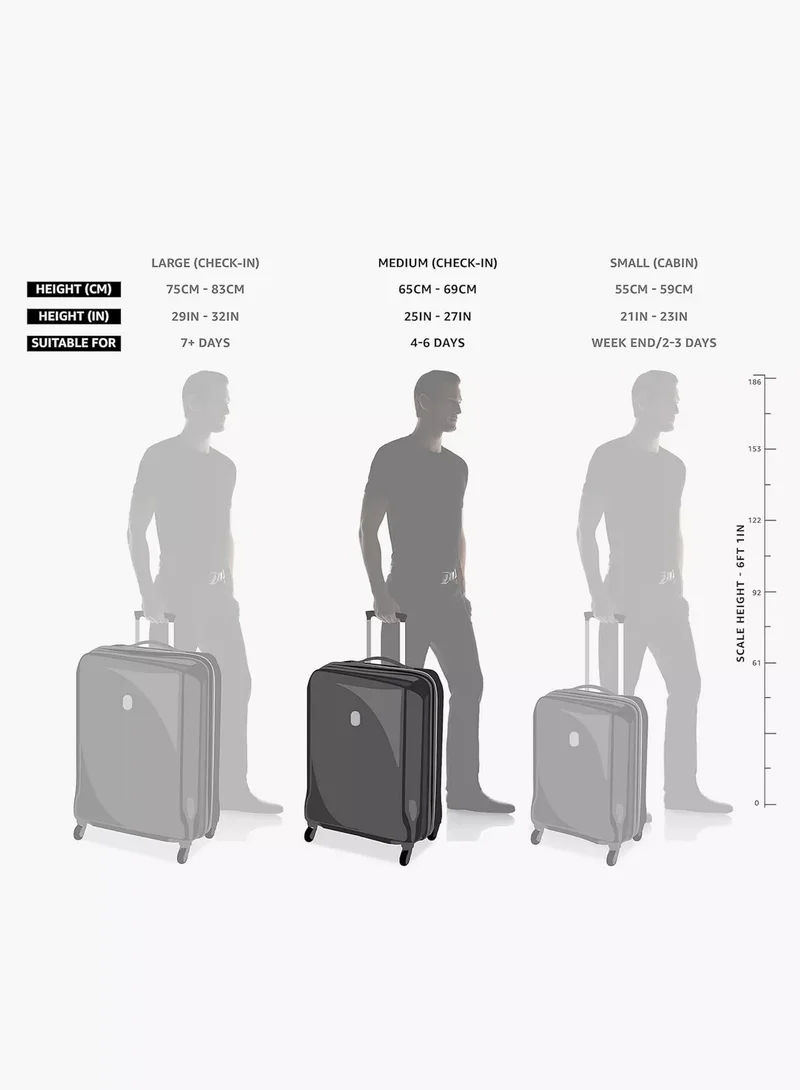 Echolac  Forza 65 Cm Hardcase 4-Double Wheeled Expandable Check-In Luggage Trolley - Coastal Blue  | Best Price UAE