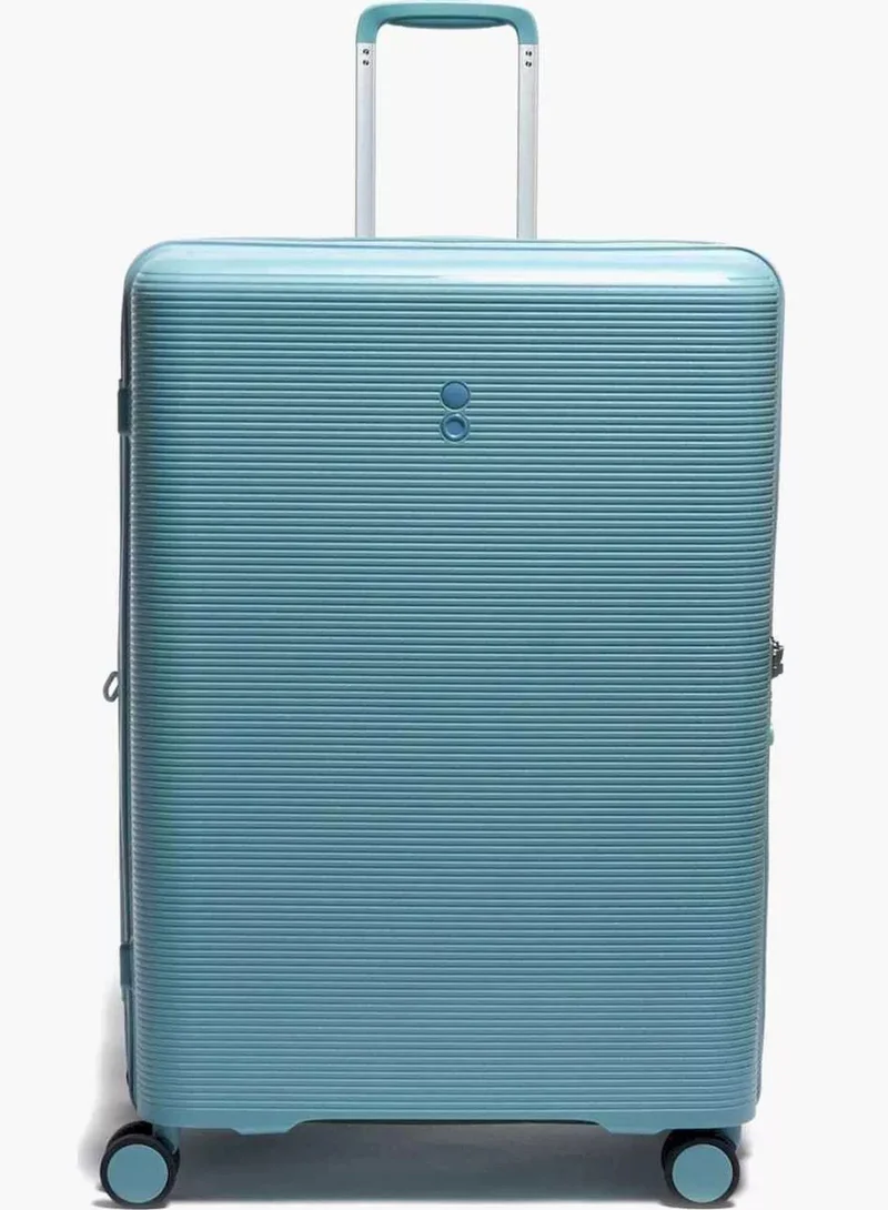إيكولاك حقيبة ترولي كابينة فورزا 65 سم قابلة للتوسيع بعجلات مزدوجة - أزرق ساحلي
