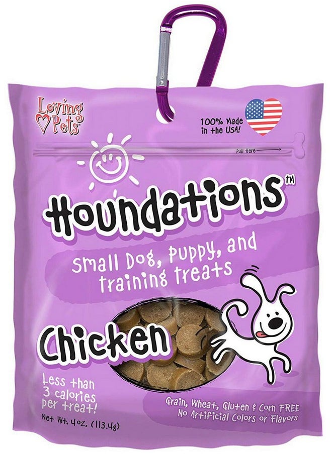 Loving Pets Loving Pets Houndations Chicken Training Treats Dog Treat, 4 Oz/One Size  - Image 1