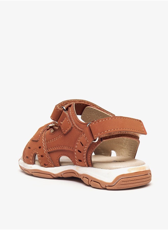 LBL by Shoexpress - Boy's Stitch Detail Floaters With Hook And Loop Closure - Image 1