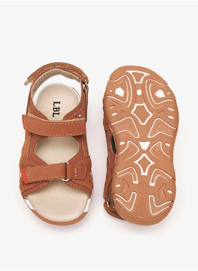 LBL by Shoexpress Boy's Stitch Detail Floaters With Hook And Loop Closure