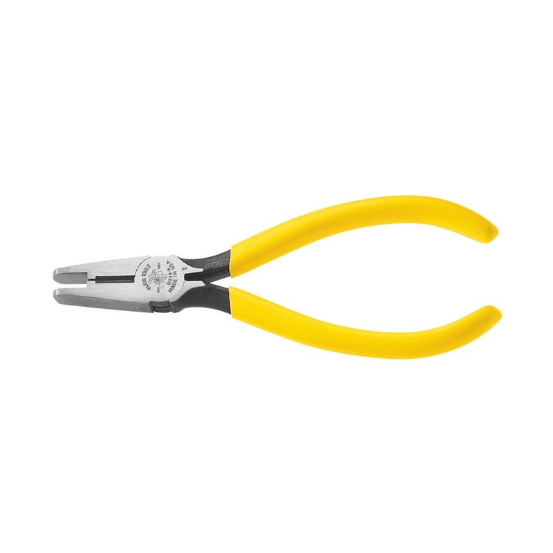 Klein Tools D2346C IDC Connector Crimping Pliers with Induction Hardened Knives HotRiveted Joint and Curved Handles