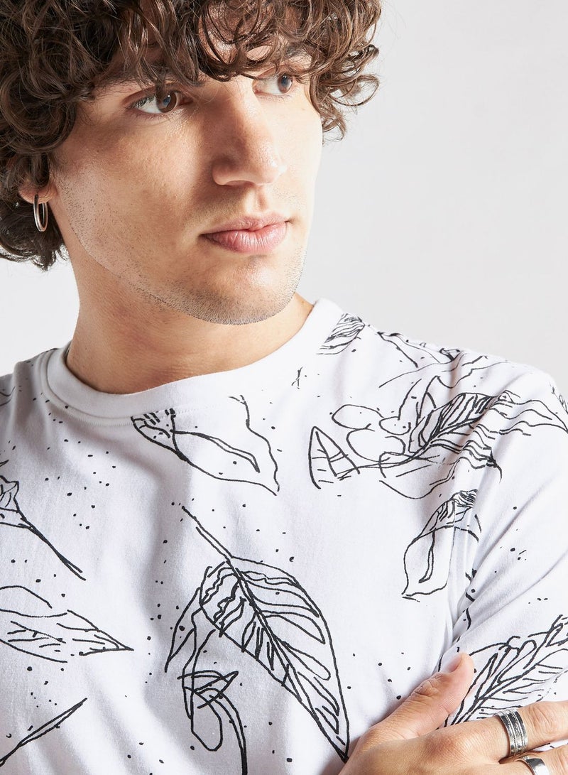 FAV All Over Print Crew Neck T-Shirt - Image 3